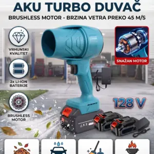 Aku turbo jet duvač vazduha 2 x 128v