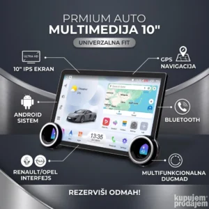 Android Multimedija za auto 2DIN 10inch QLED