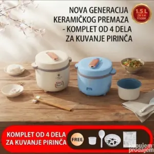Aparat / lonac za kuvanje pirinča 1.5L KOMPLET 4u1