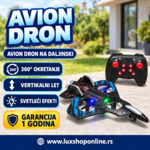 Avion dron na daljinsko upravljanje
