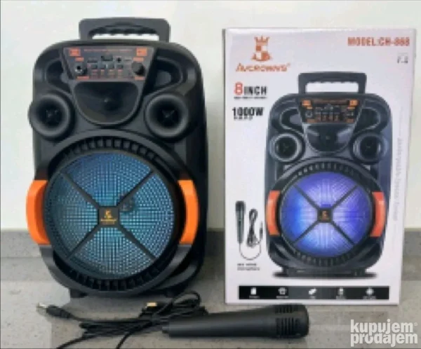 bezicni-bluetooth-zvucnik-8-sa-mikrofonom-karaoke-2 Bežični Bluetooth Zvučnik 8" sa Mikrofonom – Karaoke