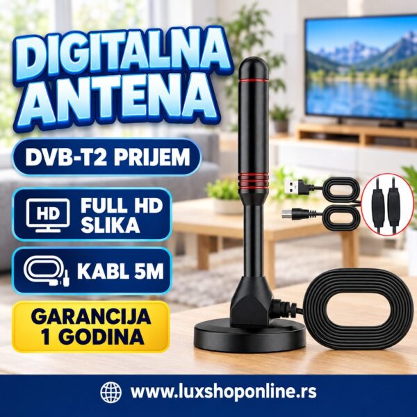 Digitalna TV Antena DVB-T2 | Full HDTV Prijem