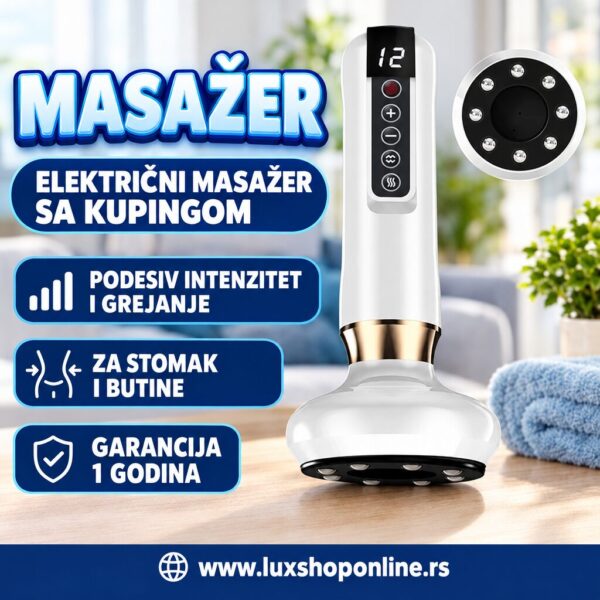Električni Ručni Masažer sa Kupingom | Tretman Protiv Celulita