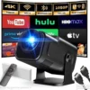 Smart projektor 1080P FHD 4K WiFi i Bluetooth