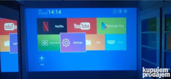 Smart projektor 1080P FHD 4K WiFi i Bluetooth