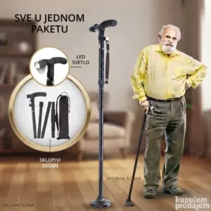 Štap Za Sigurno Hodanje Sa Led Svetlom